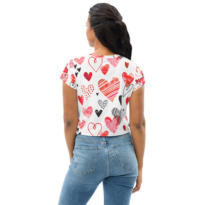 YOURE GONNA LOVE ME All-Over Print Crop Tee