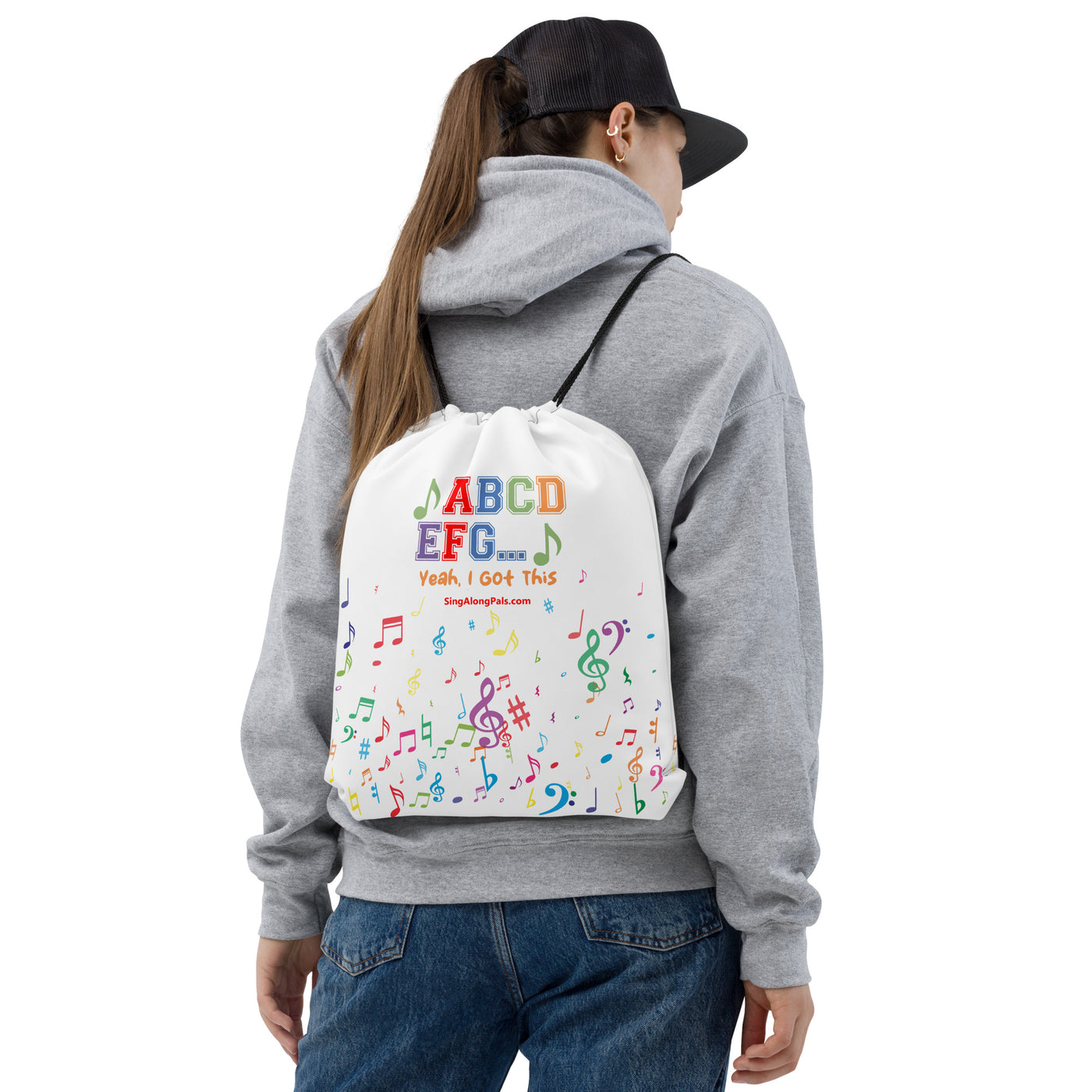 A B C D E F G Drawstring bag