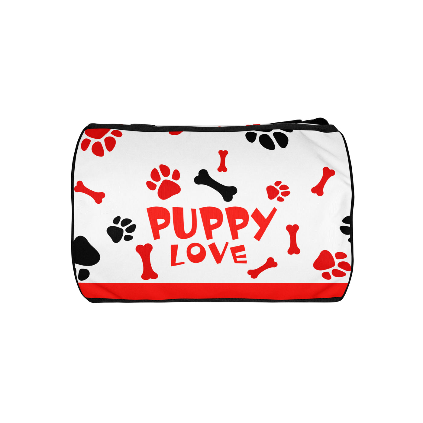 PUPPY LOVE All-over print gym bag