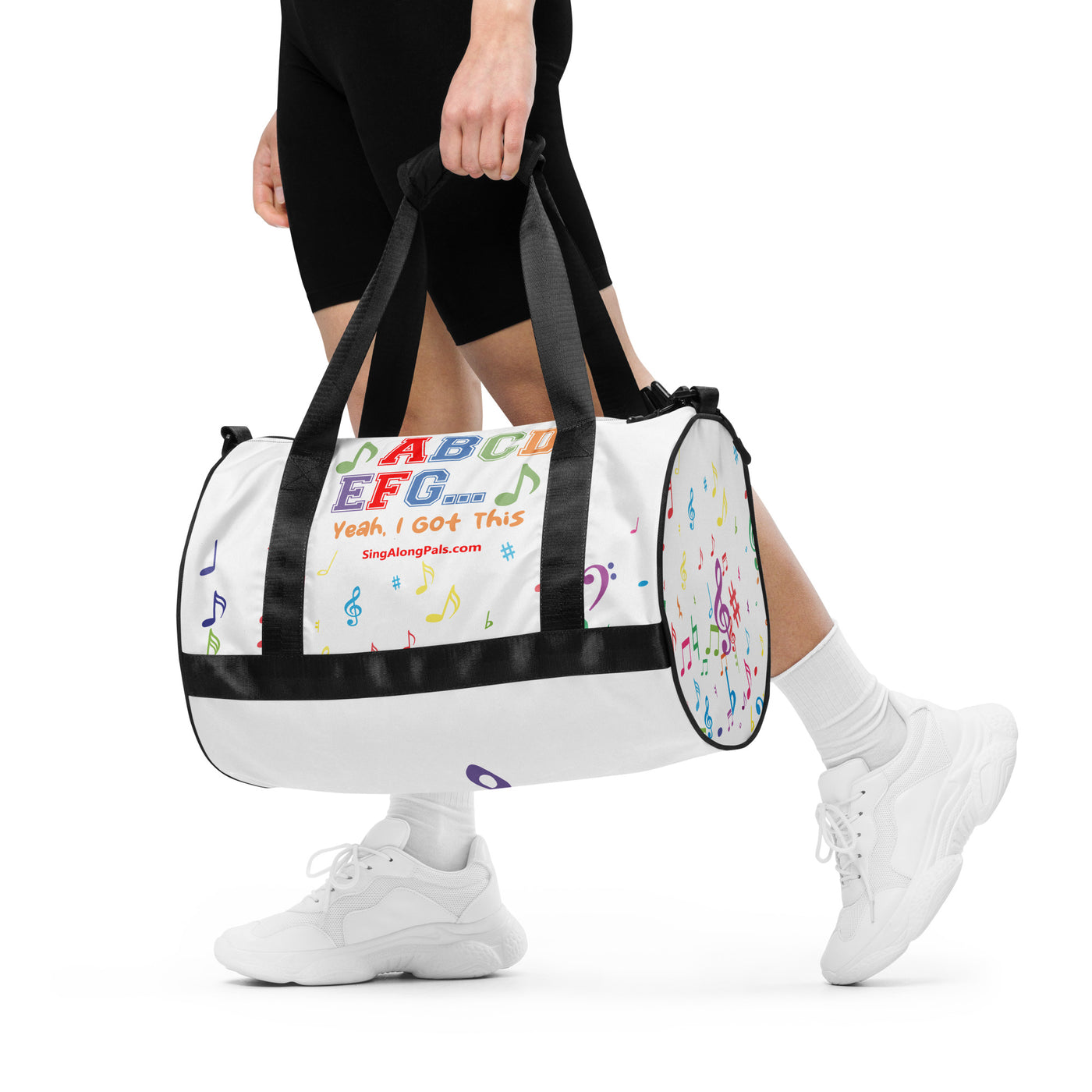 A B C D E F G All-over print gym bag