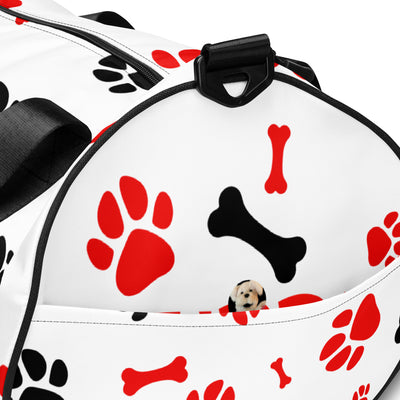 PUPPY LOVE All-over print gym bag