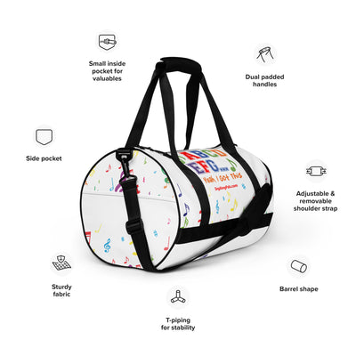 A B C D E F G All-over print gym bag