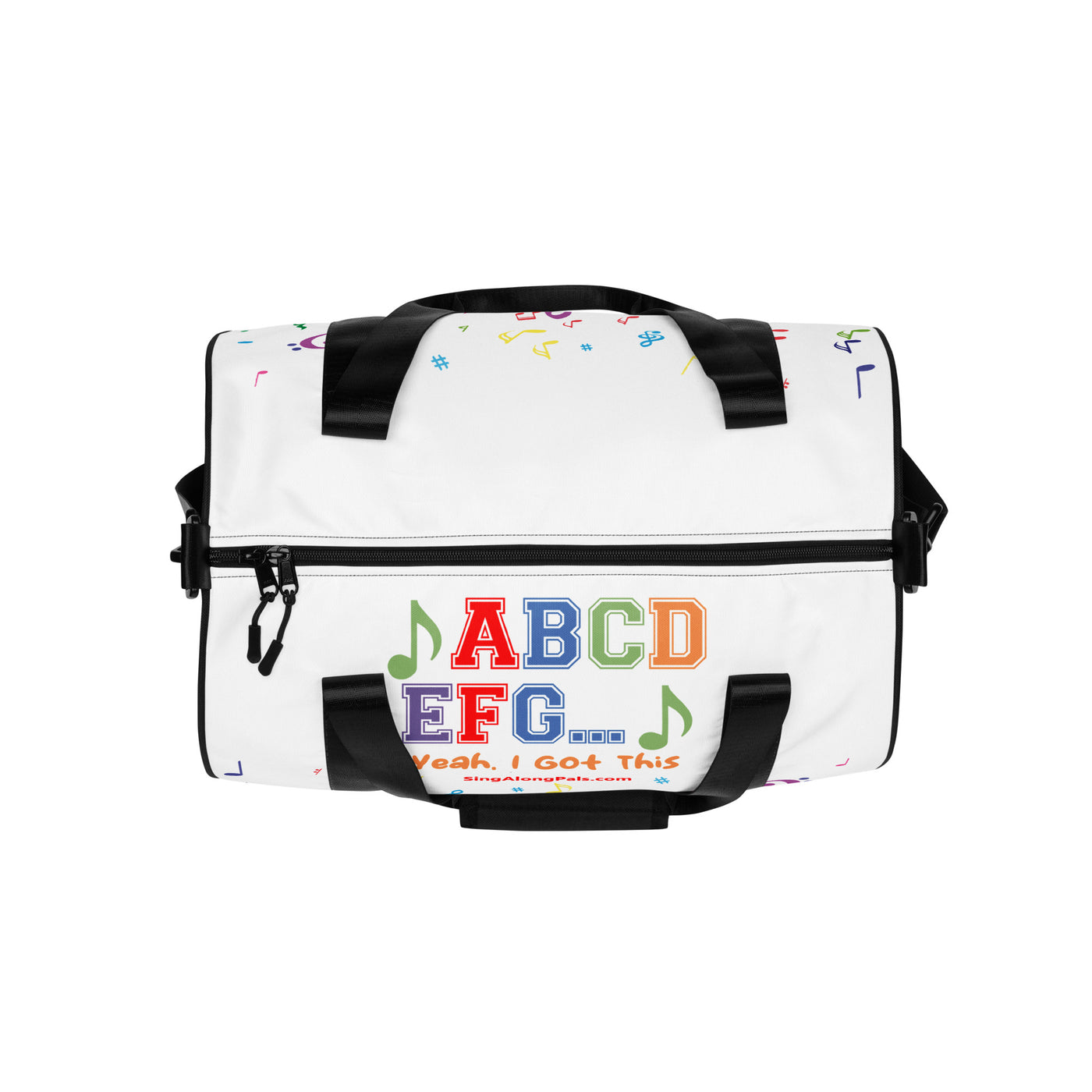 A B C D E F G All-over print gym bag