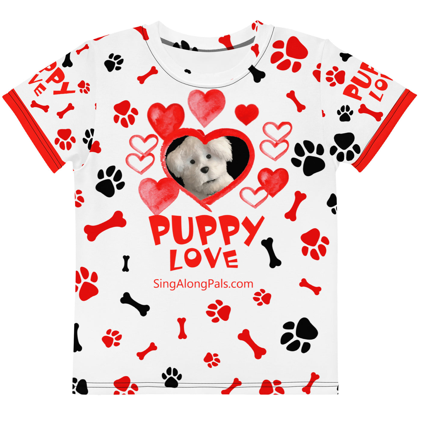 PUPPY LOVE Kids crew neck t-shirt - SingAlong Pals