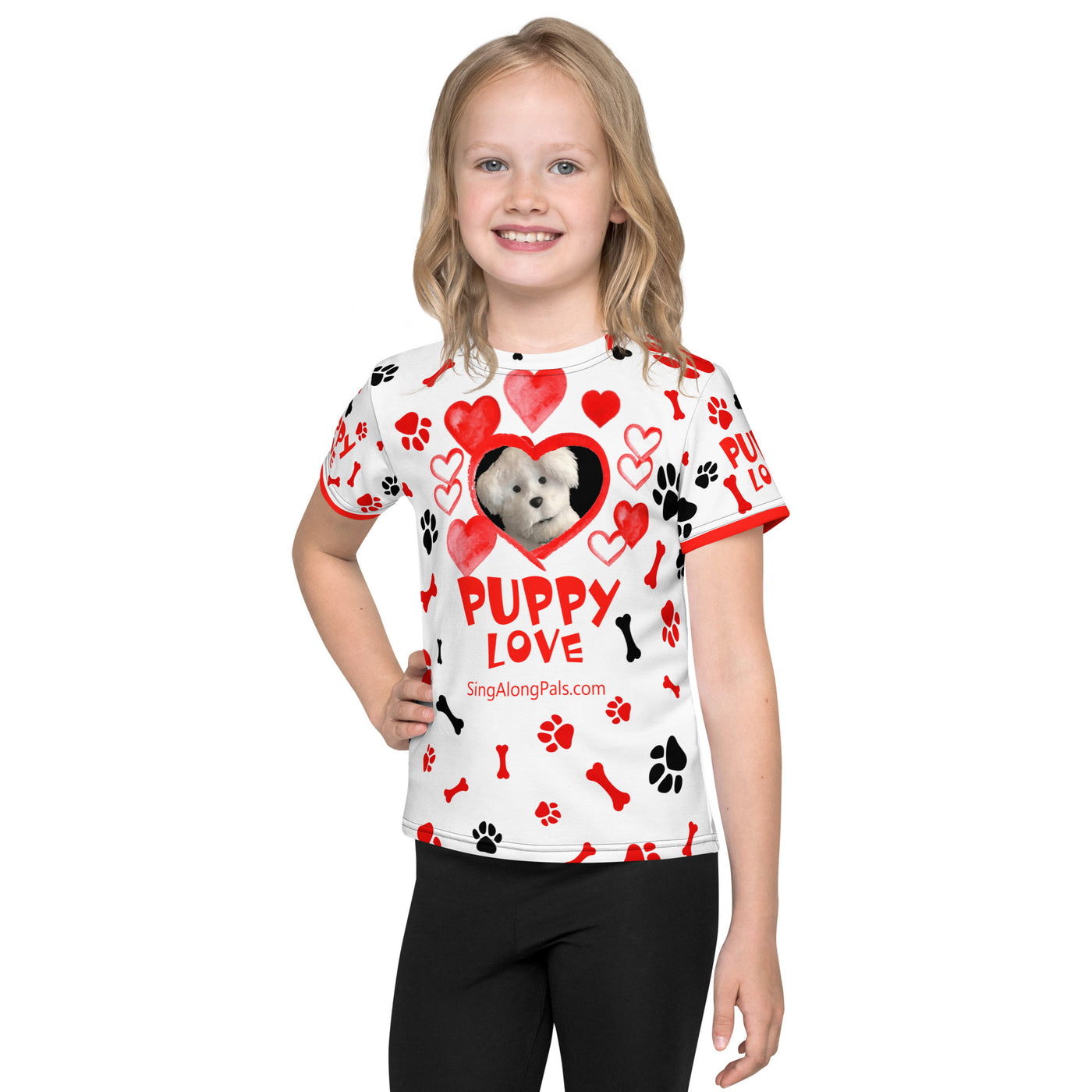 PUPPY LOVE Kids crew neck t-shirt - SingAlong Pals