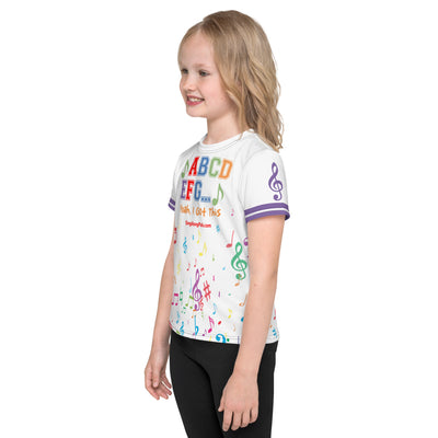 A B C D E F G Kids crew neck t-shirt - SingAlong Pals