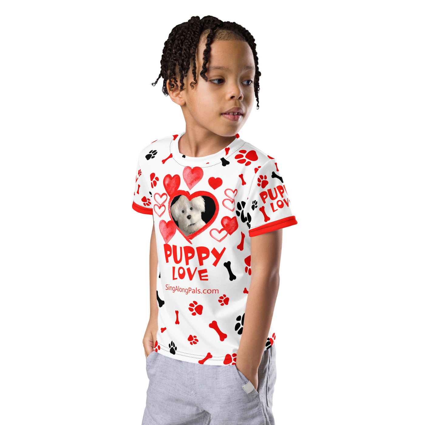 PUPPY LOVE Kids crew neck t-shirt - SingAlong Pals