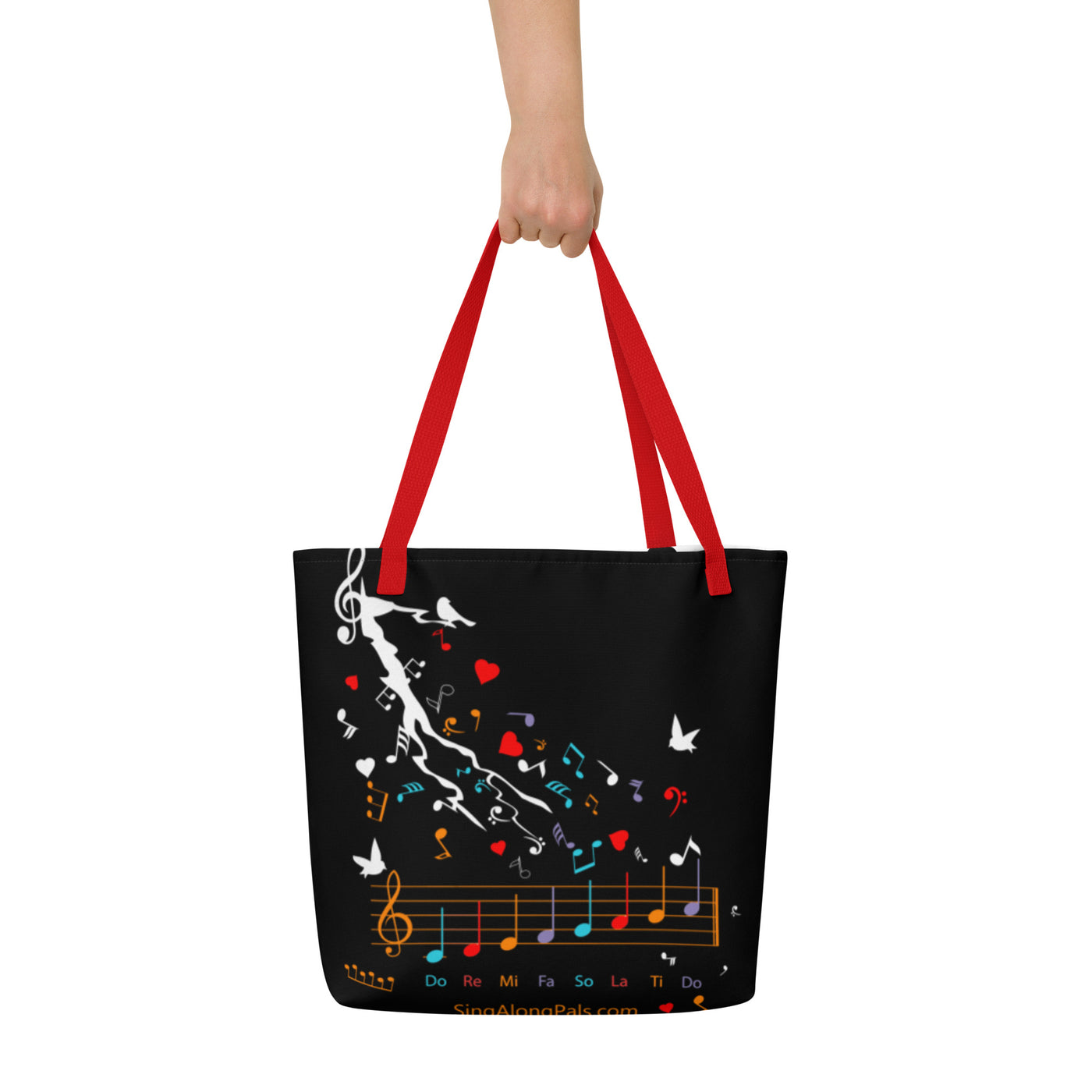 DO RE MI All-Over Print Large Tote Bag