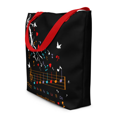 DO RE MI All-Over Print Large Tote Bag