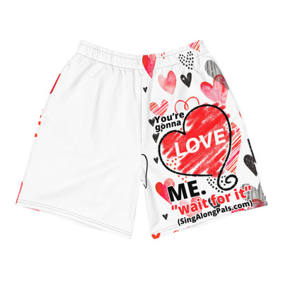 YOURE GONNA LOVE ME Men's Athletic Long Shorts