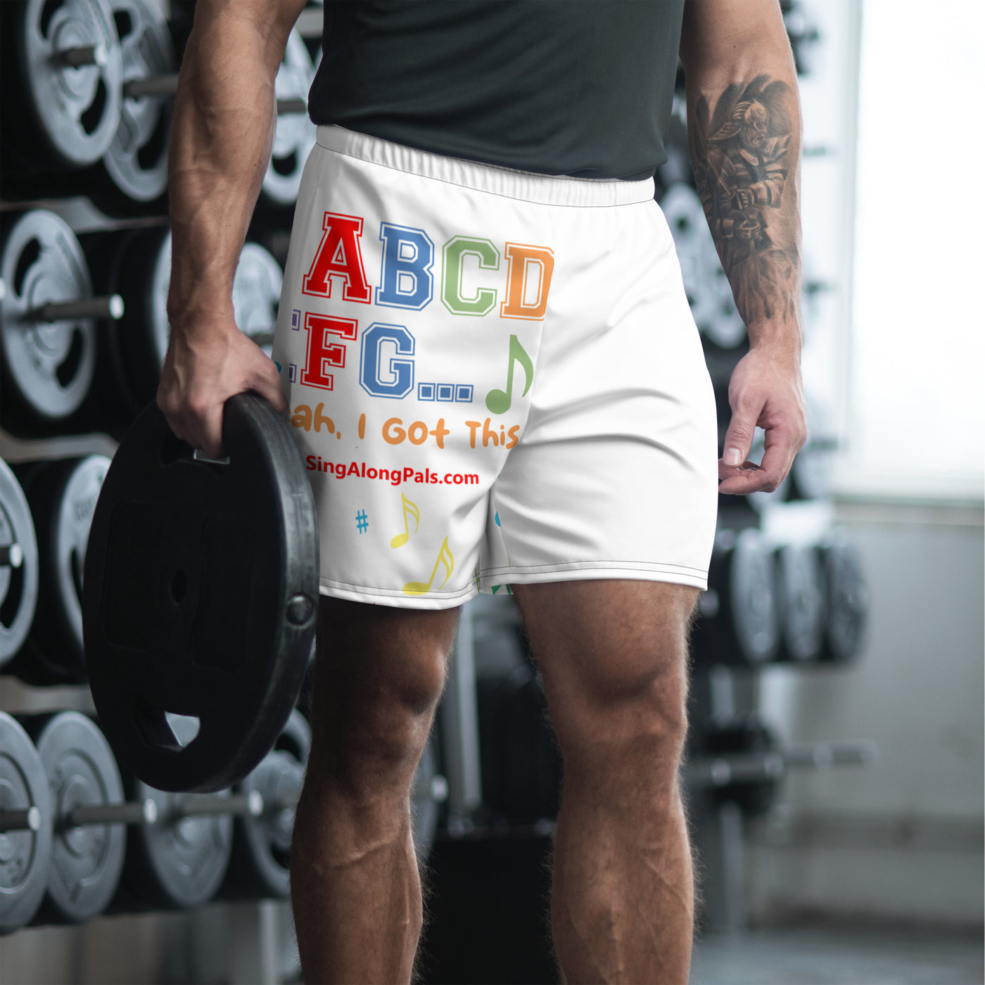 A B C D E F G Men's Athletic Long Shorts