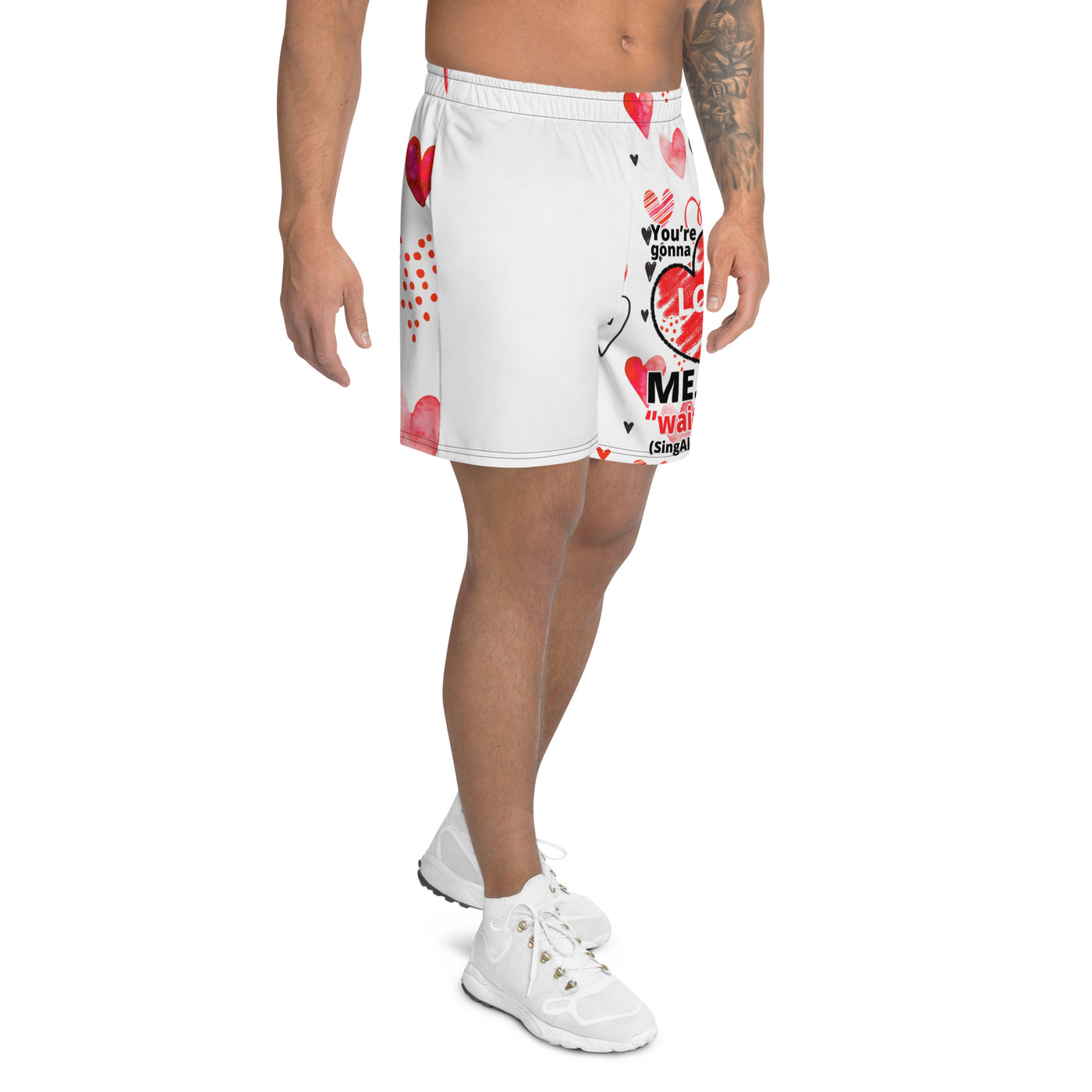 YOURE GONNA LOVE ME Men's Athletic Long Shorts