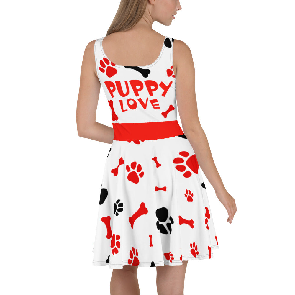 PUPPY LOVE Skater Dress