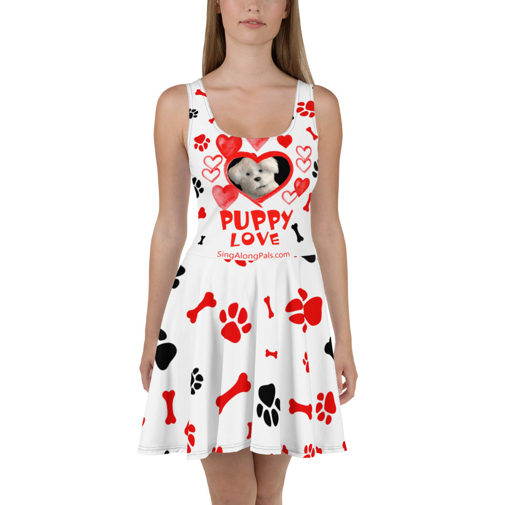 PUPPY LOVE Skater Dress