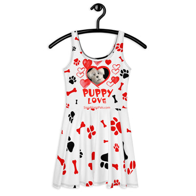 PUPPY LOVE Skater Dress