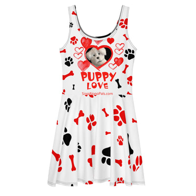 PUPPY LOVE Skater Dress