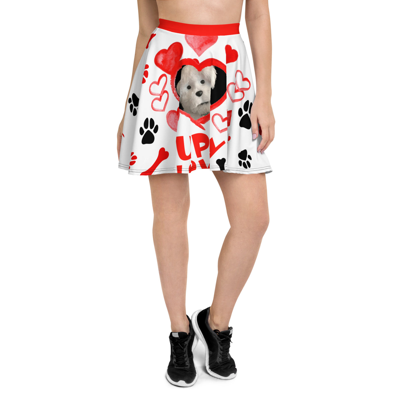 PUPPY LOVE Skater Skirt