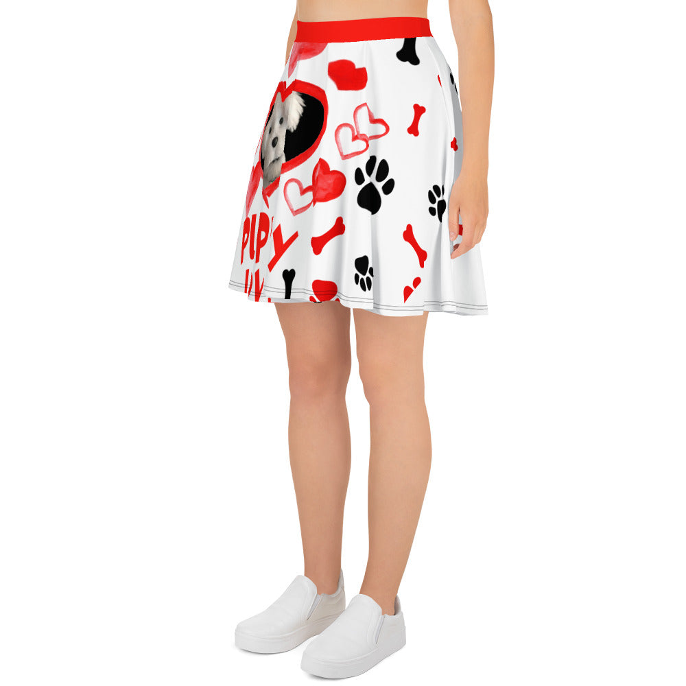 PUPPY LOVE Skater Skirt