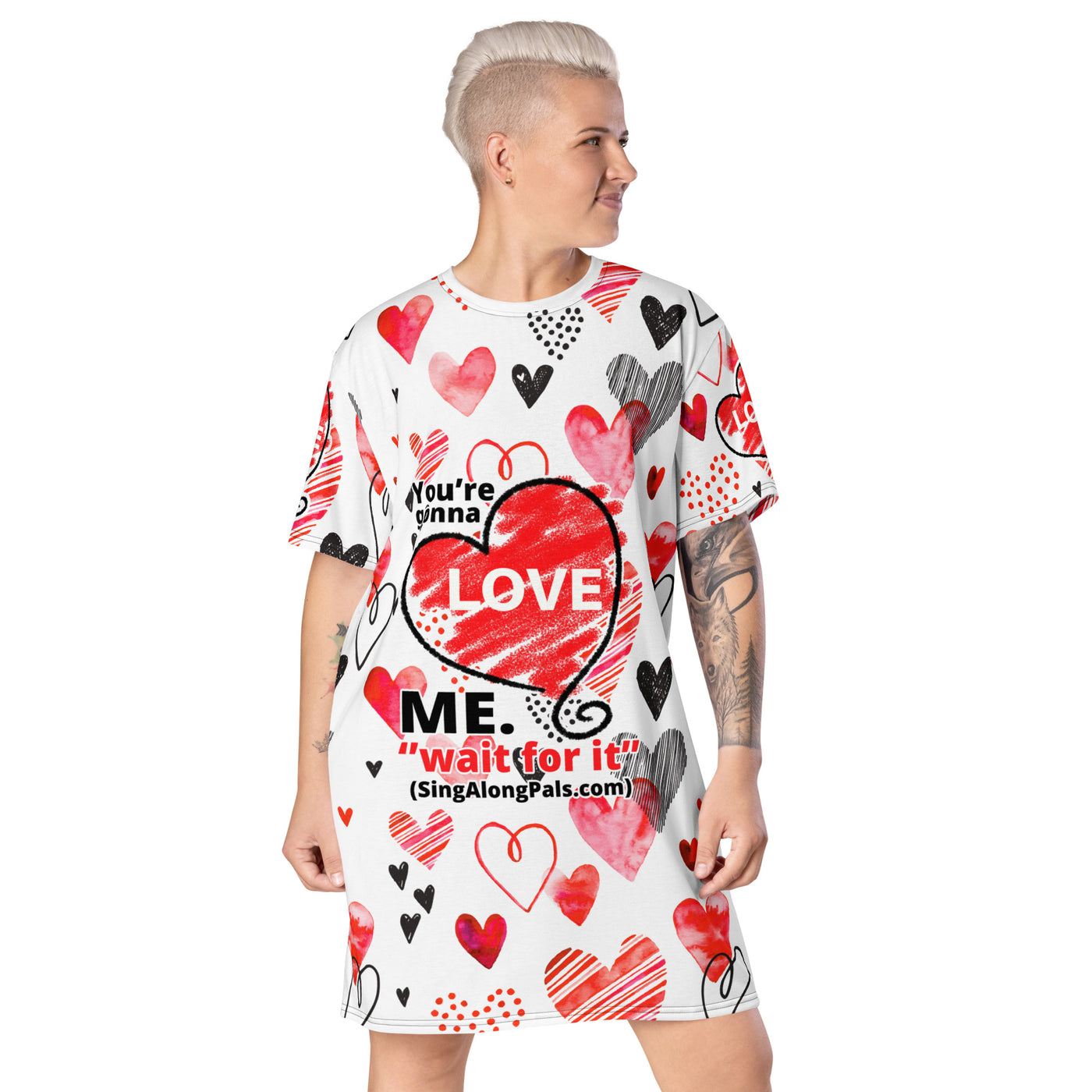 YOURE GONNA LOVE ME T-shirt dress