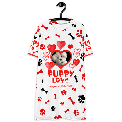 PUPPY LOVE T-shirt dress