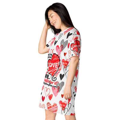 YOURE GONNA LOVE ME T-shirt dress