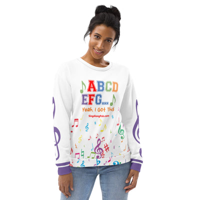 A B C D E F G Unisex Sweatshirt - SingAlong Pals