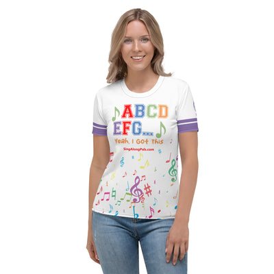 A B C D E F G Women's T-shirt - SingAlong Pals