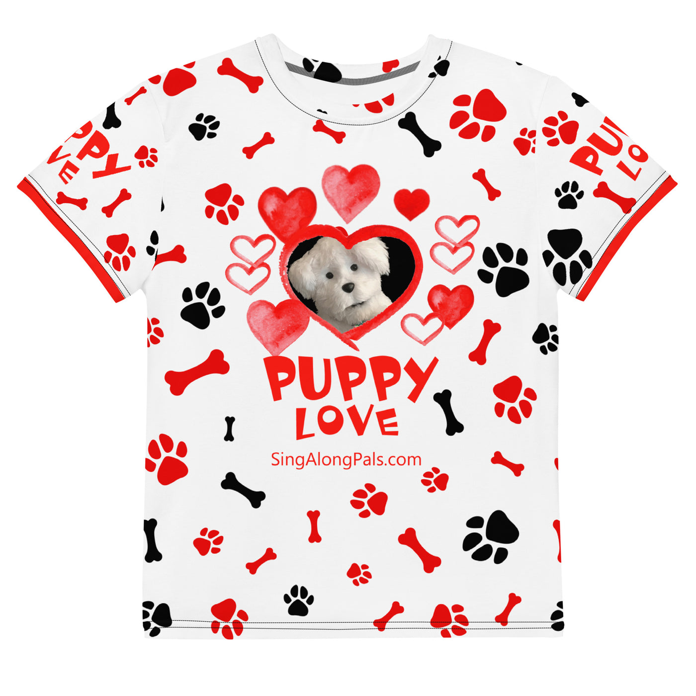 PUPPY LOVE Youth crew neck t-shirt - SingAlong Pals