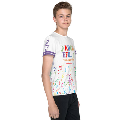 A B C D E F G Youth crew neck t-shirt - SingAlong Pals