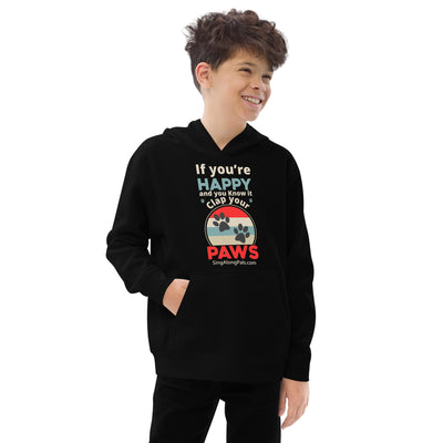 IF YOURE HAPPY Kids fleece hoodie - SingAlong Pals