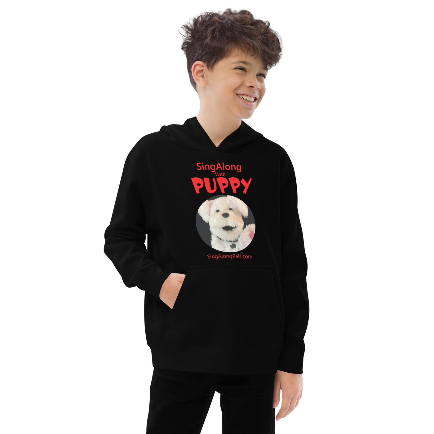 SINGALONG WITH MY PUPPY Kids fleece hoodie - SingAlong Pals