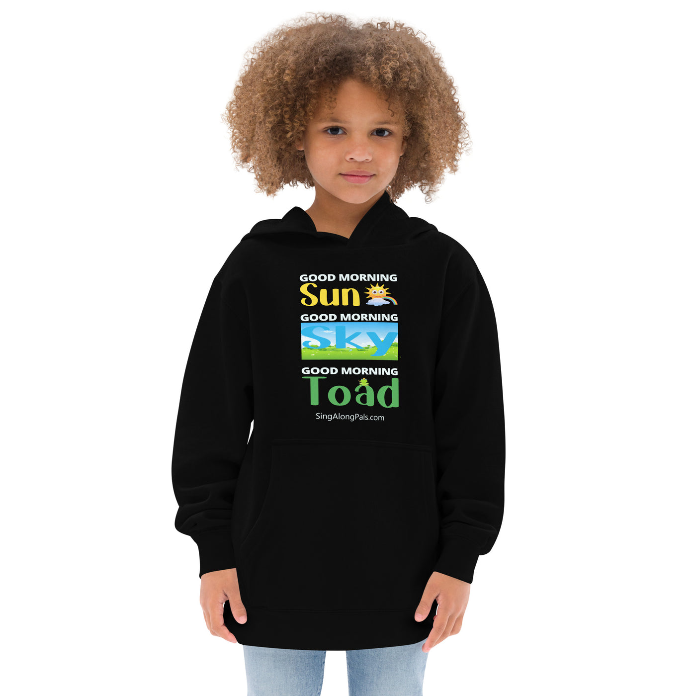 SUN, SKY TOAD Kids fleece hoodie - SingAlong Pals