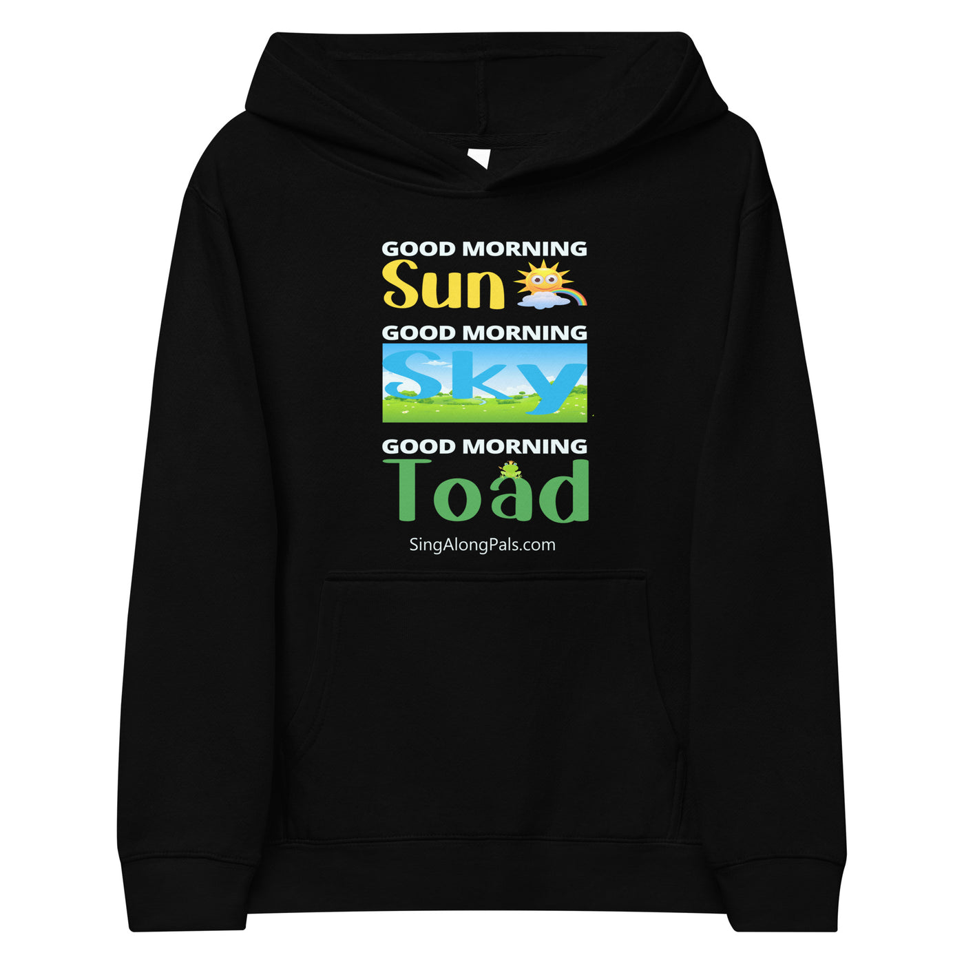 SUN, SKY TOAD Kids fleece hoodie - SingAlong Pals