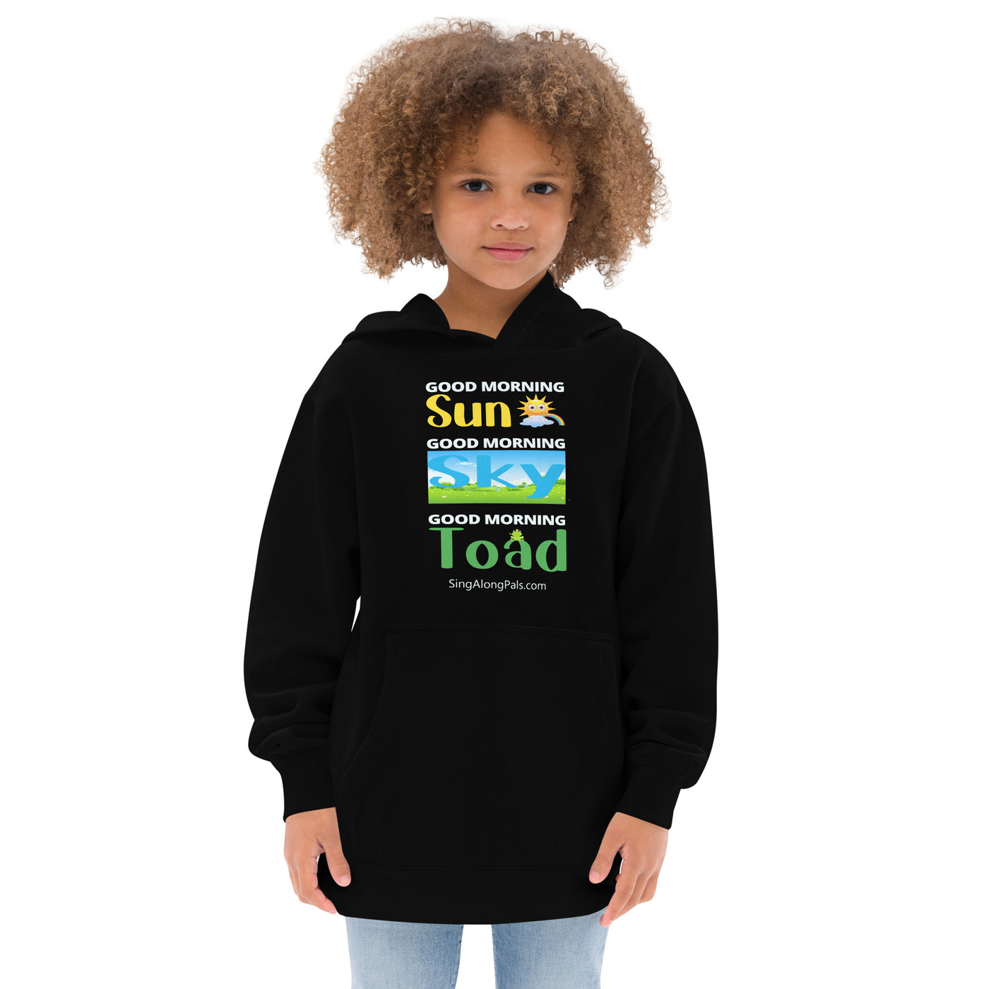 SUN SKY TOAD Kids fleece hoodie - SingAlong Pals