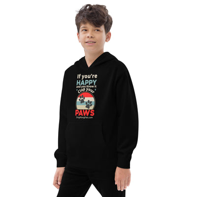 IF YOURE HAPPY Kids fleece hoodie - SingAlong Pals