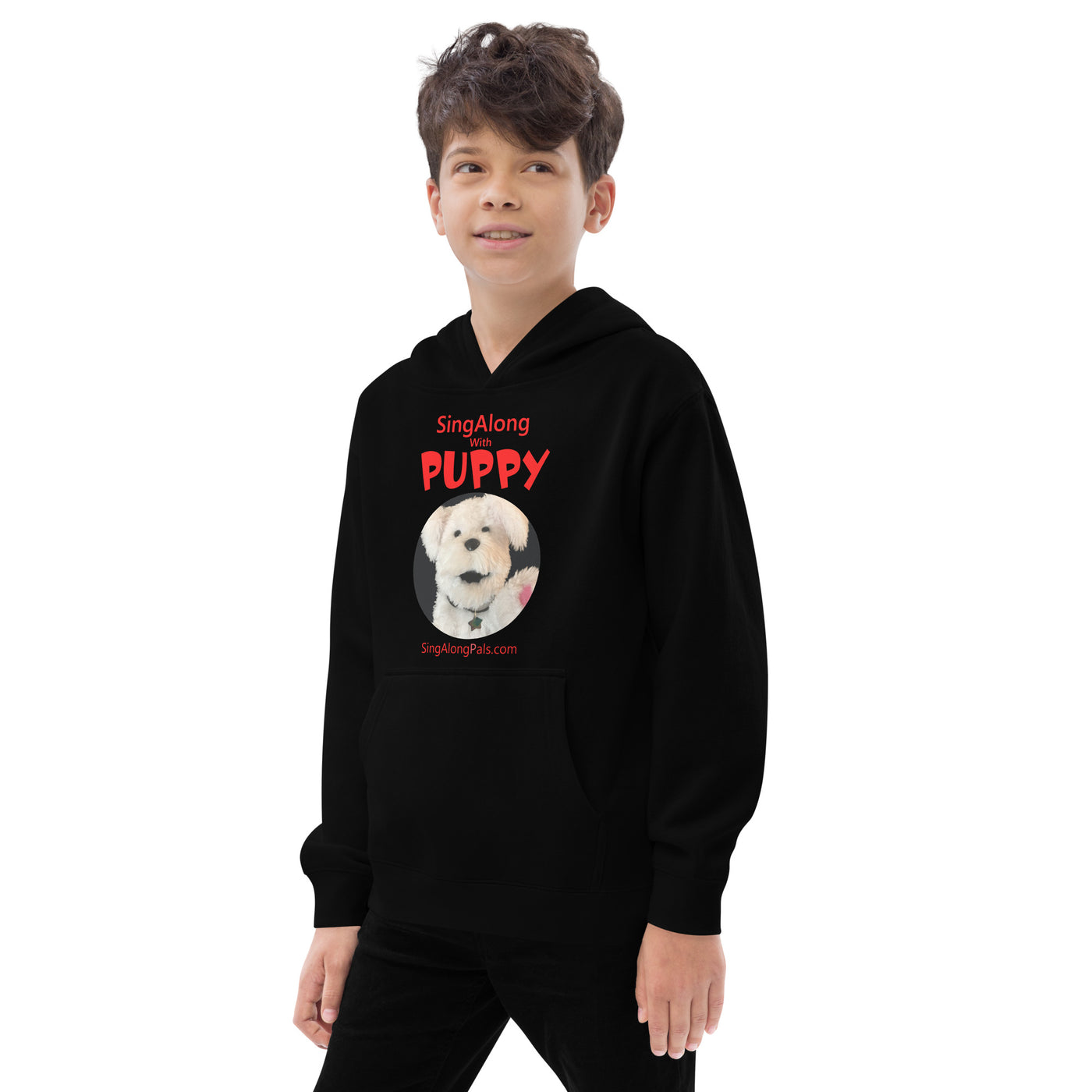 SINGALONG WITH MY PUPPY Kids fleece hoodie - SingAlong Pals