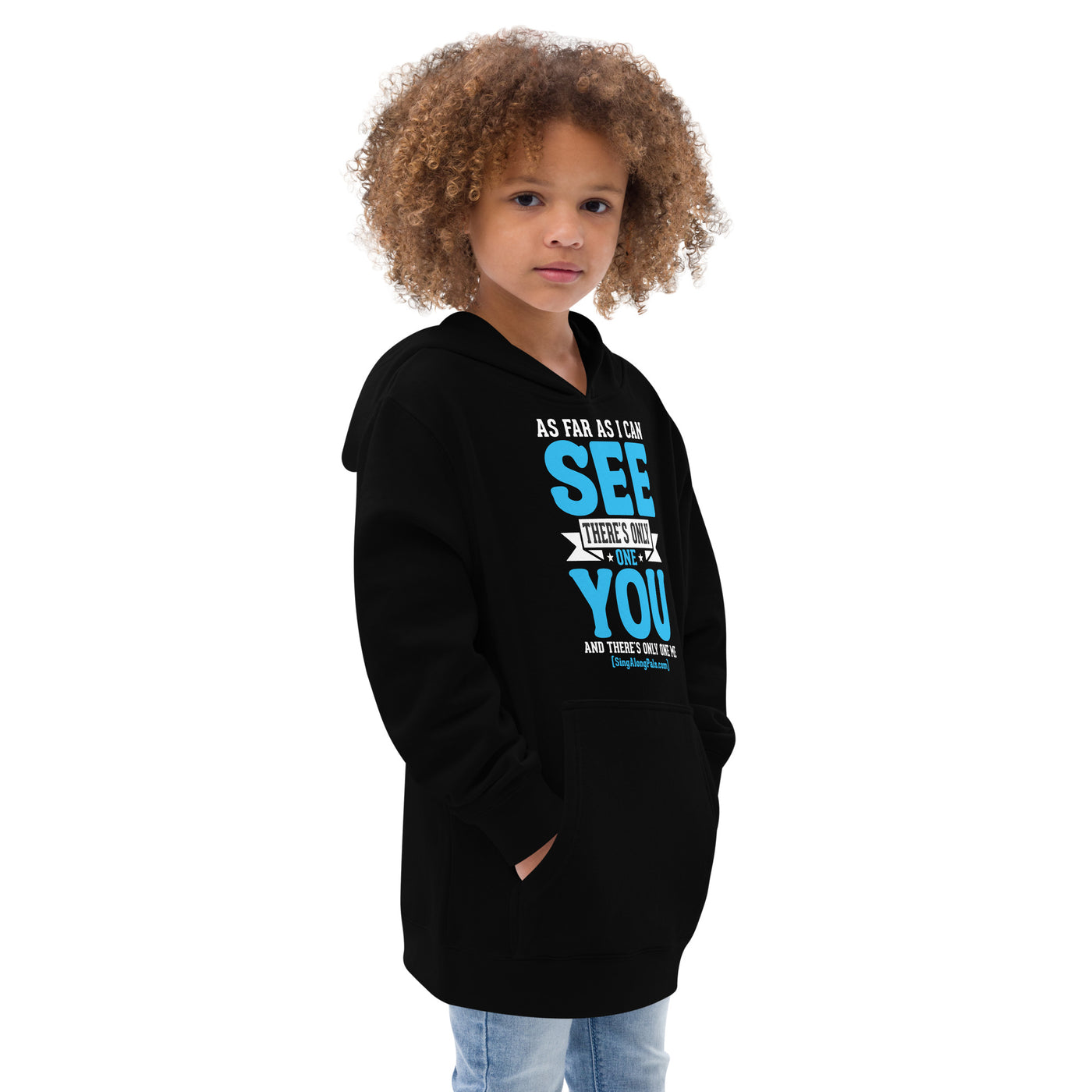 AS FAR AS I CAN SEE Kids fleece hoodie - SingAlong Pals