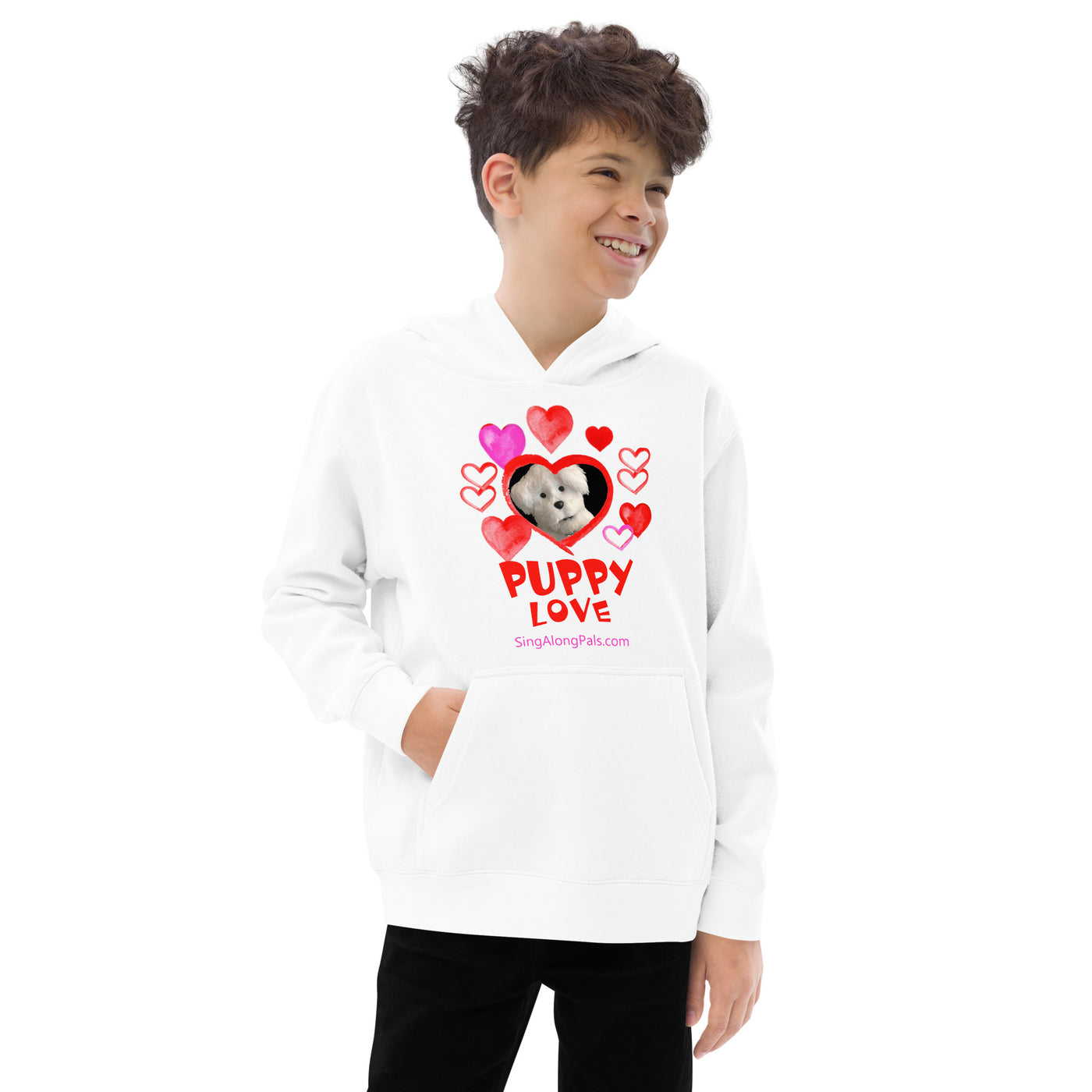 PUPPY LOVE Kids fleece hoodie - SingAlong Pals