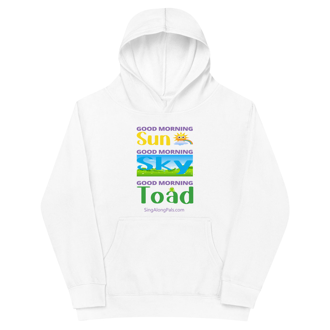 SUN, SKY TOAD Kids fleece hoodie - SingAlong Pals