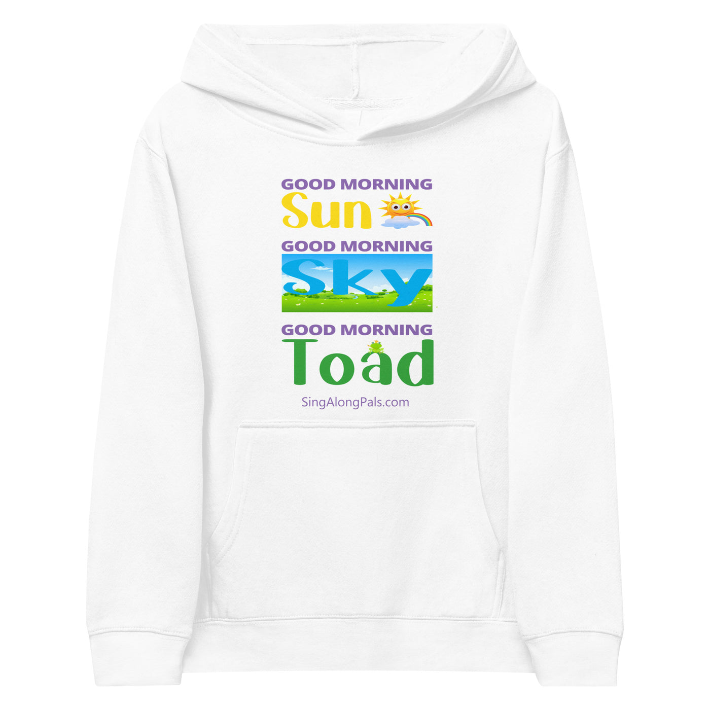 SUN, SKY TOAD Kids fleece hoodie - SingAlong Pals