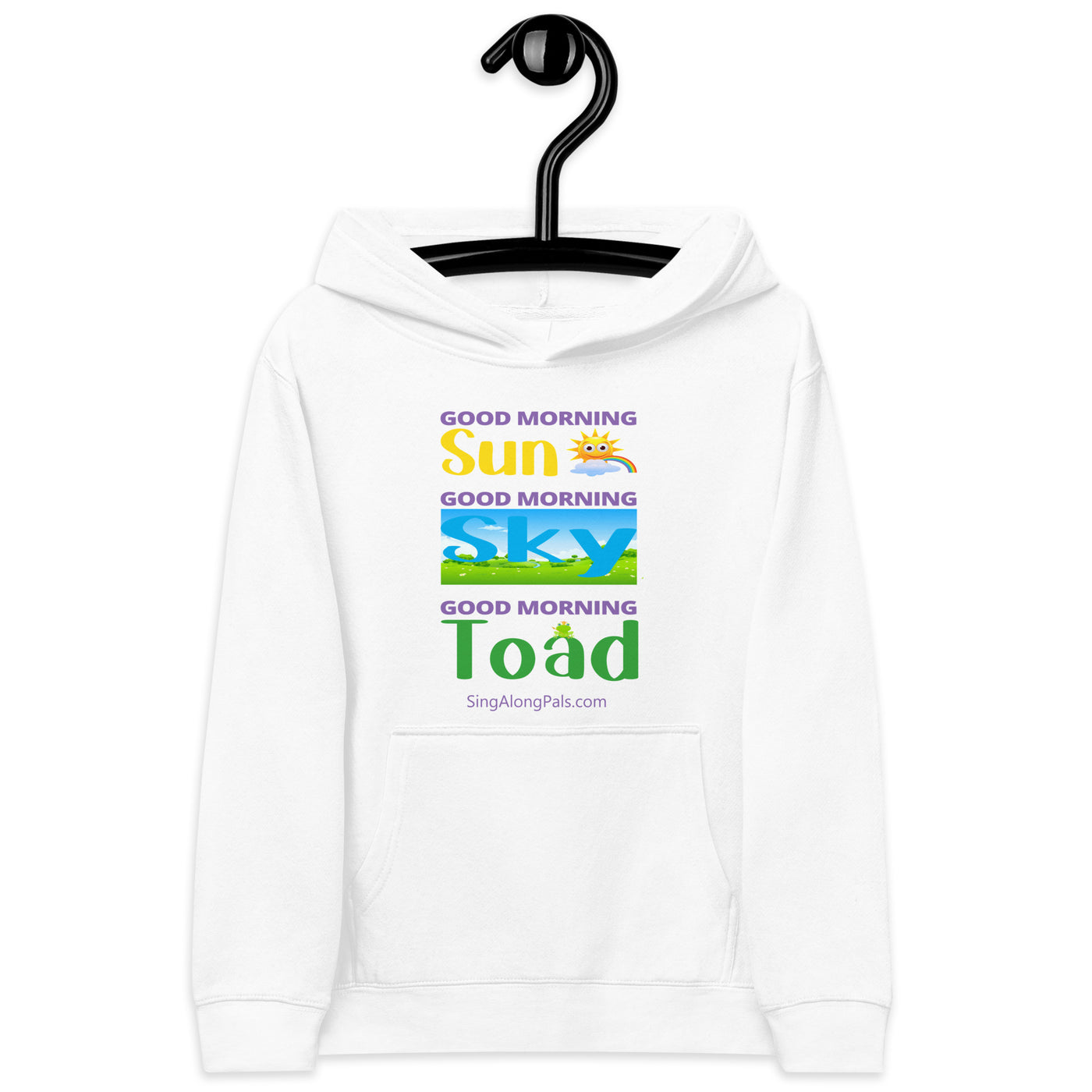 SUN, SKY TOAD Kids fleece hoodie - SingAlong Pals