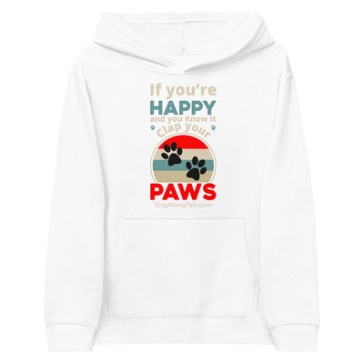 IF YOURE HAPPY Kids fleece hoodie - SingAlong Pals