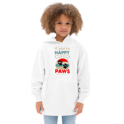 IF YOURE HAPPY Kids fleece hoodie - SingAlong Pals