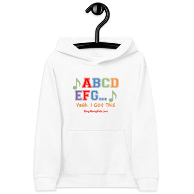 A B C D E F G Kids fleece hoodie - SingAlong Pals