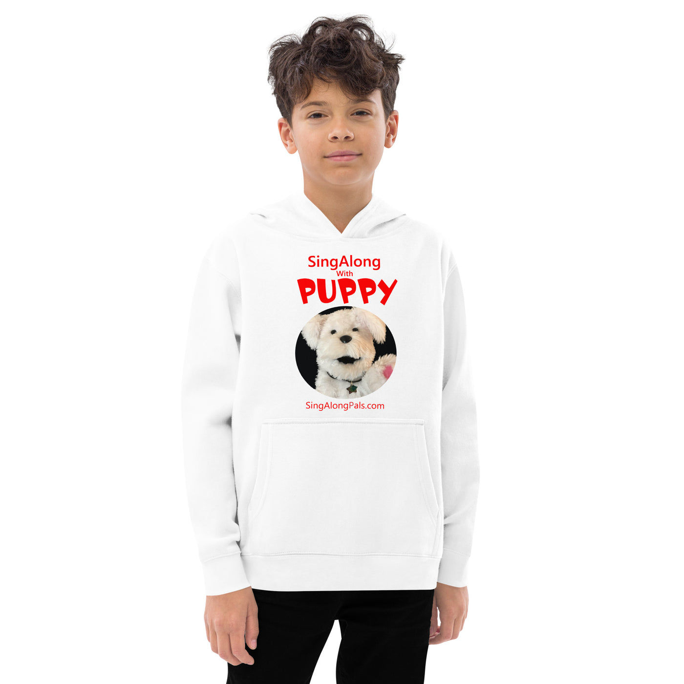 SINGALONG WITH PUPPY Kids fleece hoodie - SingAlong Pals