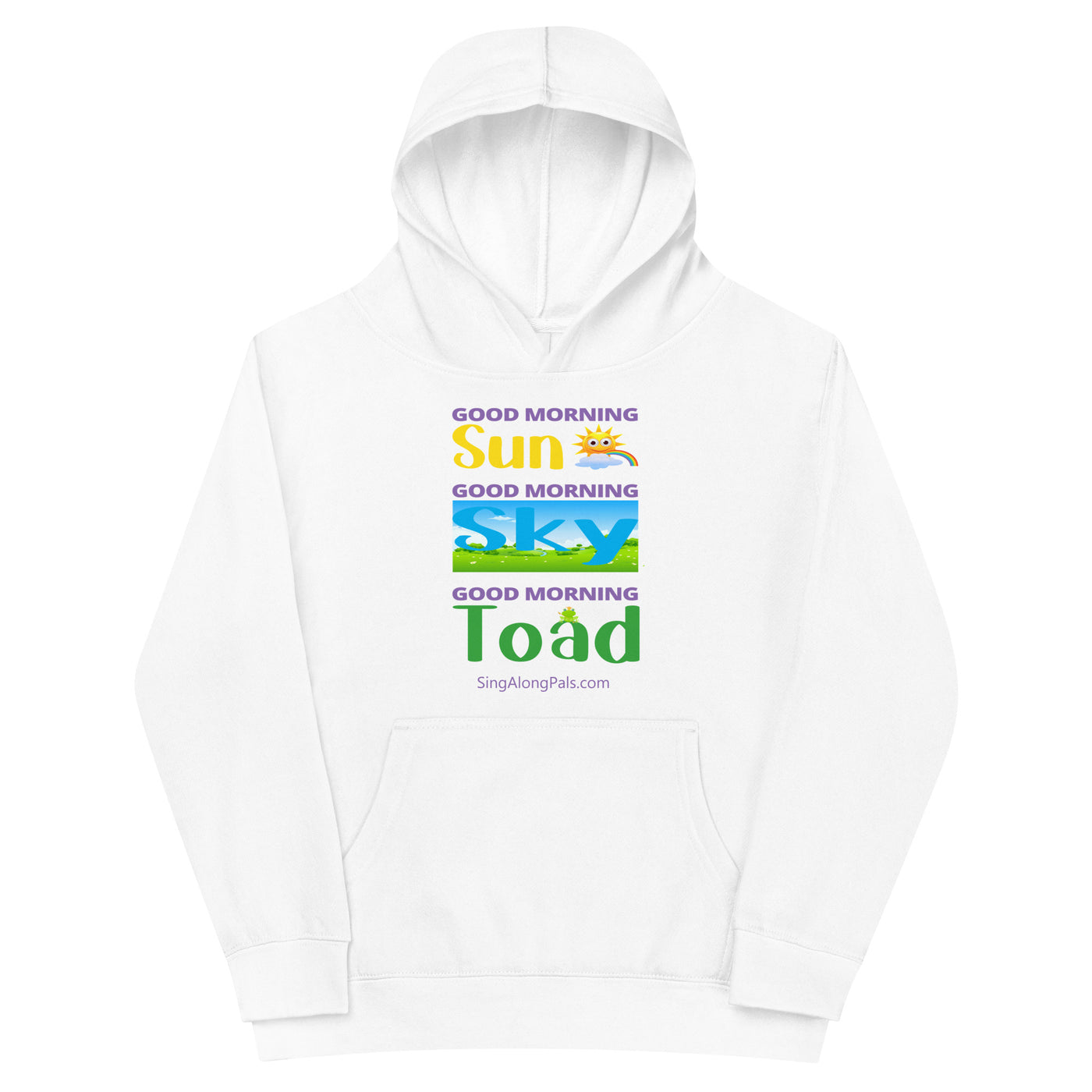 SUN SKY TOAD Kids fleece hoodie - SingAlong Pals