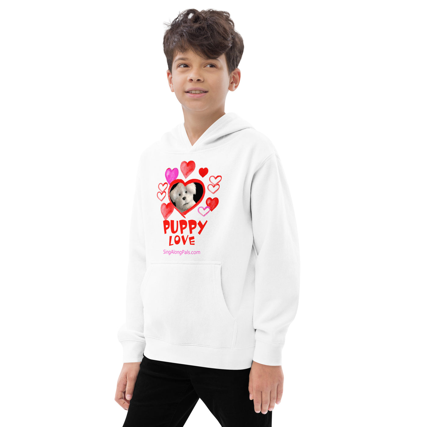 PUPPY LOVE Kids fleece hoodie - SingAlong Pals