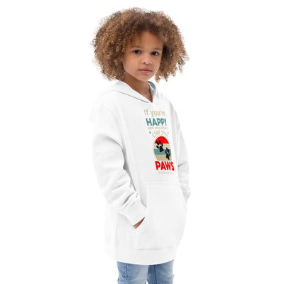 IF YOURE HAPPY Kids fleece hoodie - SingAlong Pals