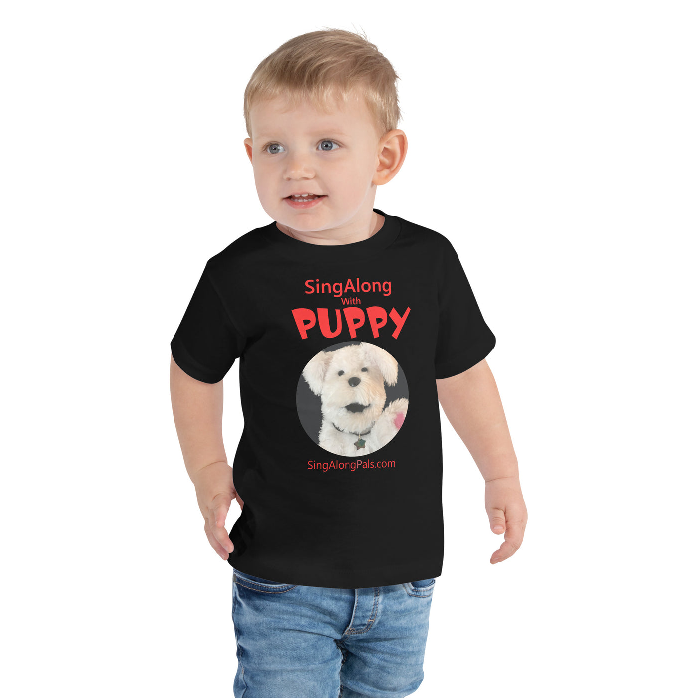 SingAlong with Puppy - Toddler Staple Tee - Kids, Sale, SingAlong with Puppy - SingAlong Pals