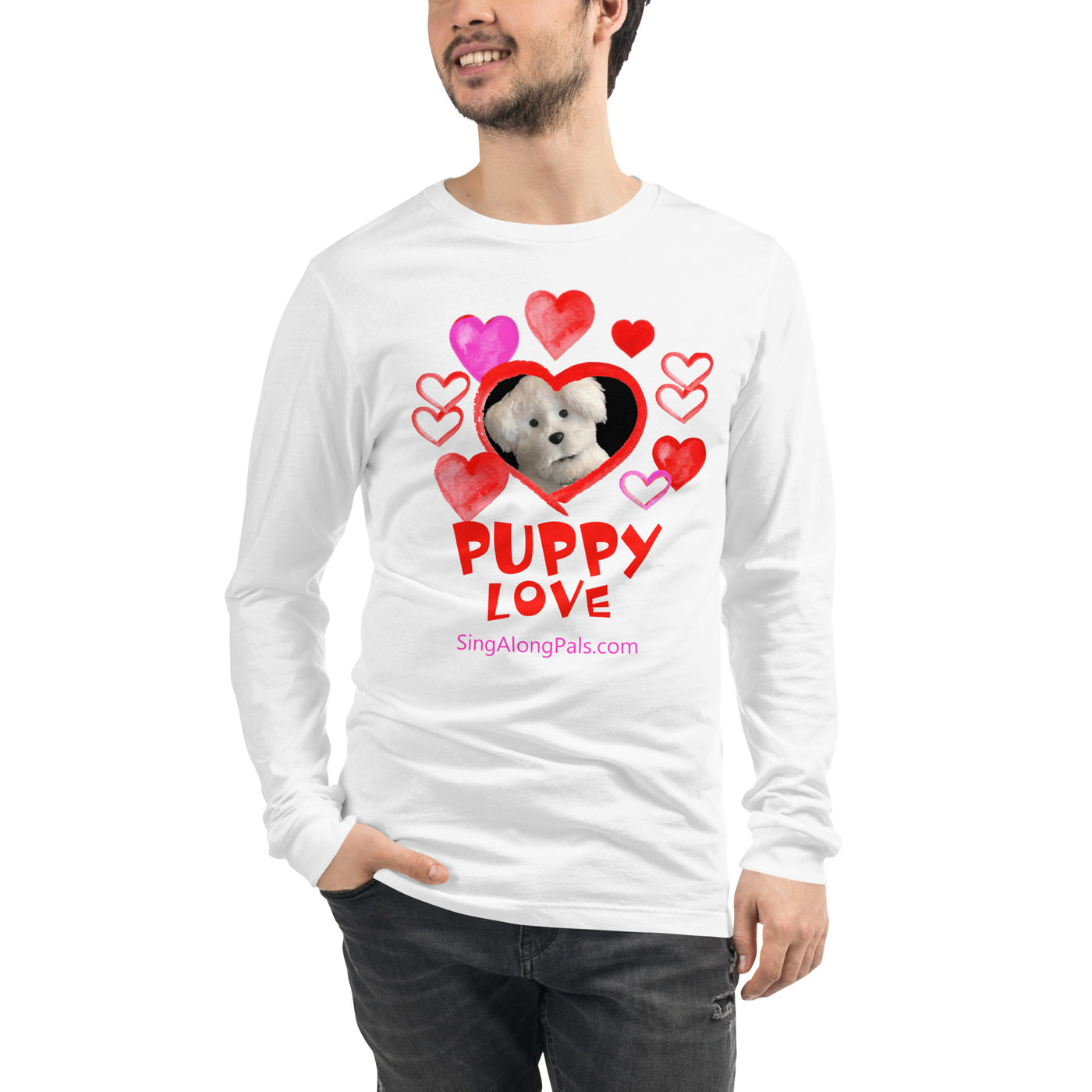 PUPPY LOVE Unisex Long Sleeve Tee - SingAlong Pals